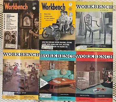 Vintage 1962 Workbench Do It Yourself Magazine All 6 Issues • $4.99