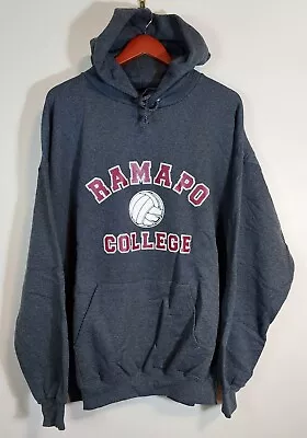 Vintage Ramapo College Volleyball Hoodie Adult 2XL Hanes Ultimate Cotton 25 ×29  • $32