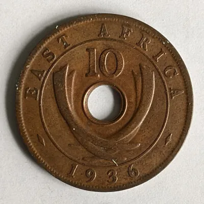 British East Africa 1936 10 Cents Coin • £3.95