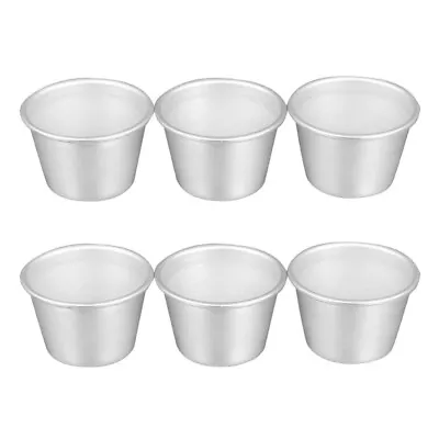 £5.68 • Buy 6pcs Individual Pudding Molds Aluminum Cake Tin Egg Tart Mold
