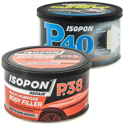£16.59 • Buy U-Pol David's Isopon P38  Car Body Compound Filler & P40 Glass Fibre Repair Kit