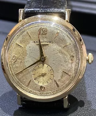 Mens Vintage Longines 14k Solid Gold Watch • $430