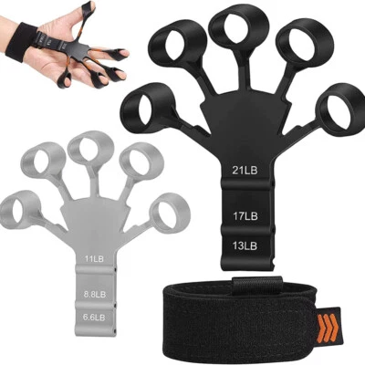 $5.94 • Buy 2PCS Finger Exerciser Strength Gripper Forearm Trainer Hand Strengthener Therapy