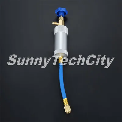 R12 AC Oil Dye Injector For R134a R22 2oz Injection Tool Female 1/4  Male 1/4  • $25.18
