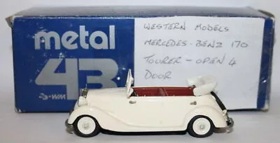 Metal 43 / Minimarque 1/43 Scale - Mercedes 170 Tourer Open 4 Dr - White • $99.59