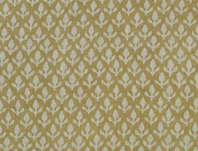 ANDREW MARTIN CURTAIN FABRIC DESIGN Bud 3.5 MTRS HONEY LINEN BLEND GARDEN PATH • $133.17