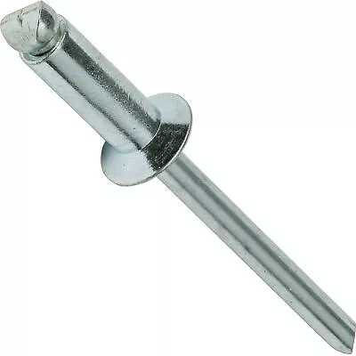 Steel Pop Rivets 1/8  X 3/8  Flat Countersunk Head Blind 4-6 Qty 100 • $12.64