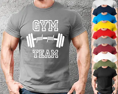 £7.99 • Buy Gym Team Gym T-Shirt Mens Gym Clothing | Workout Training Vest Bodybuilding Top