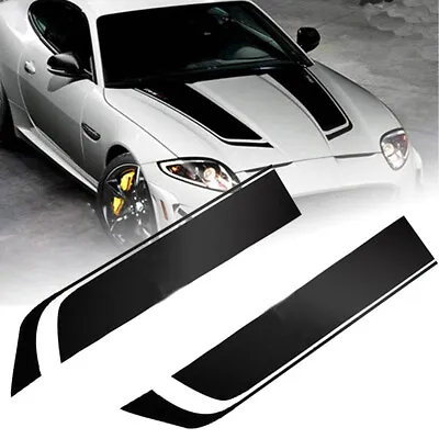 2pcs Stripes Graphics Stickers Hood Decal Racing Sports Decoration For Car SUV • $15.20