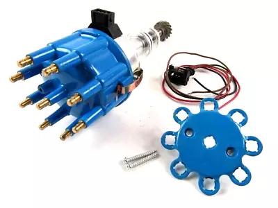 Ford 351w Ready To Run Electronic Billet Distributor Blue D33183BU • $84.99