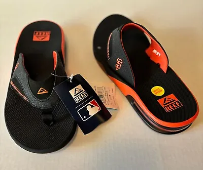 REEF FANNING X SF GIANTS Men's Sandals With Bottle Opener SIZE 12 • $39.99