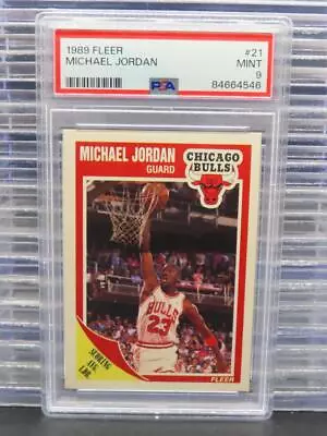 1989-90 Fleer Michael Jordan #21 PSA 9 Chicago Bulls • $38