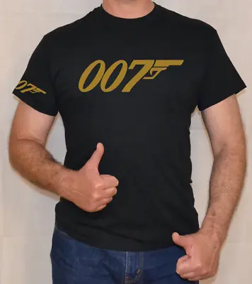 £14.99 • Buy 007,james Bond,gold,goldfinger, Logo,fun,t Shirt 