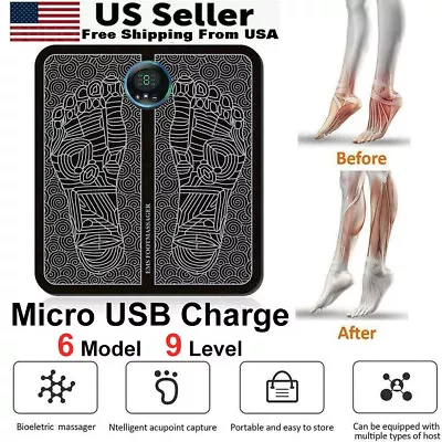 Ems Foot Massager Neuropathy Feet For Circulation And Pain Relief USA • $7.99