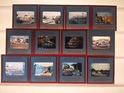 1950s Red Border Kodachrome Slides ( 12 ) VINTAGE CARS • $10