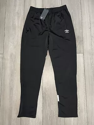 Umbro Tracksuit Bottoms Knitted Pants Black And White Men’s UK Size Medium BNWT • £19.99