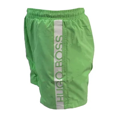 Hugo Boss Swim Trunks Shorts Heat-sealed Logo 50407595 336 Green • $69.99