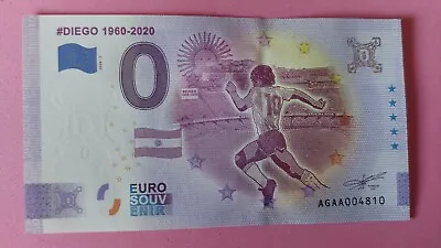 £5.28 • Buy 0 Euro Bill Argentina Diego 2020-1 ANNIVERSARY No. 4810