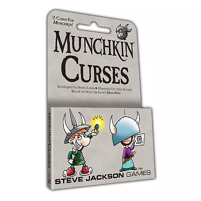 Munchkin Curses 15 Card Game Expansion Steve Jackson Games Booster SJG4255 • $12.29