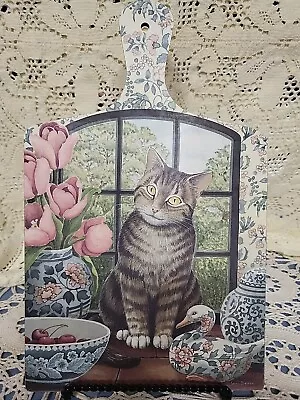 Vintage Wilscombe Melamine Chopping Board With Cat 13 X8   Wall Hanging Decor • $11