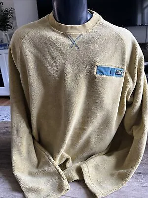 Men’s L.L. Bean Tumbled Sherpa Fleece Crew Neck Sweatshirt Olive Bronze Sz XXL • $34