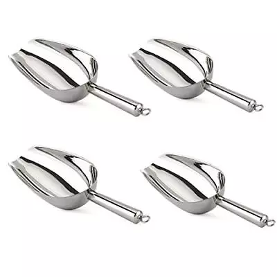 Ice Scoop 5oz Stainless Steel Metal Food Scoop Scooper For Kitchen Bar Party Wed • $21.36