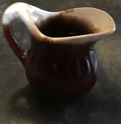 McCoy Brown Drip Glaze Creamer Small Pitcher Vintage • $15