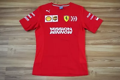 Ferrari F1 Mission Winnow 2019 Puma Shirt T-shirt Vettel Leclerc Team Mens Small • $49.99