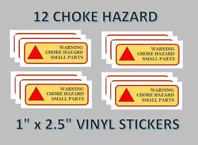 12  Choke Hazard Stickers Labels Vending Vendstar   X • $3.99