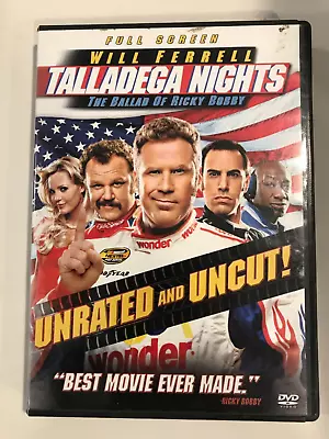 Talladega Nights: The Ballad Of Ricky Bobby DVD **DISC ONLY* Full Screen Unrated • $1.99