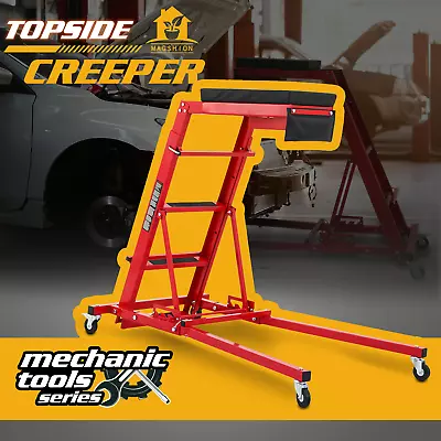 [FOLDABLE+ADJUSTABLE HEIGHT]Rolling Topside Creeper Mechanic Vehicle Repair Seat • $250.99