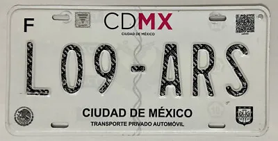 CIUDAD DE MEXICO - Distrito Federal - CDMX - Mexico License Plate #L09-ARS • $24.97