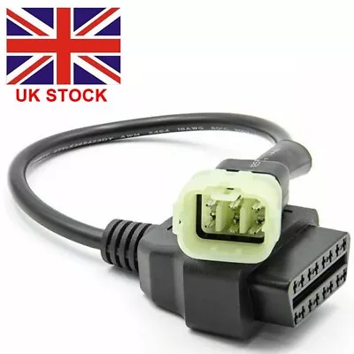 6Pin To OBD Diagnostic Adapter Cable For KTM Motorcycle Tune ECU Programming • $8.69