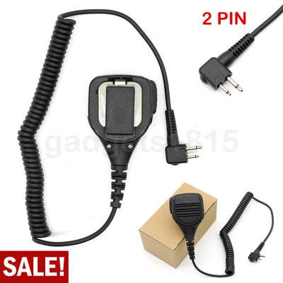 $14.99 • Buy 2Pin Speaker Mic For Motorola AXV5100 AXU4100 XV1100 XV1400 XV2100 XV2600 XV4100