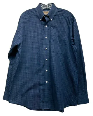 Ariat Mens Size M Blue Long Sleeve Button Down Collared Shirt (K9) • $16.19