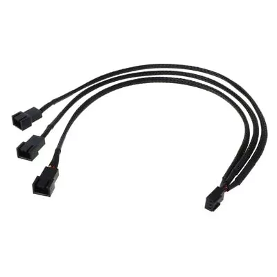 12V 30CM 3Pin Fan PWM 1 To 3 Way Extension Cable Y Splitter Port Multiplier Wire • £3.48