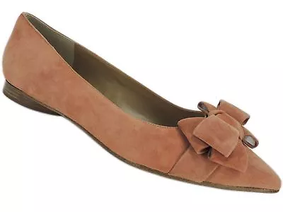 Michael Kors Collection Women's Marla Ballet Flats Terra Suede Size 8 • $197.50