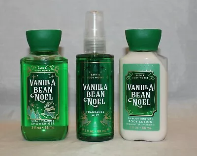 Bath & Body Works Vanilla Bean Noel Body Lotion Shower Gel & Mist • $19.99