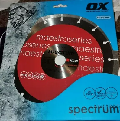 £17.98 • Buy Spectrum TC10 Diamond Blade 230 X 22mm
