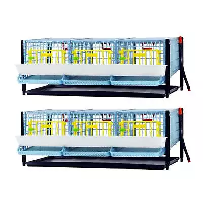Quail Breeding Cage Indoor: Double Layer Addition For Stackable Quail Coop • $329.99