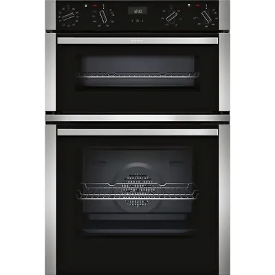 Neff U1ACI5HN0B N50 Built-In Electric Double Oven - Stainless Steel • £1199