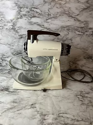 Vintage Sunbeam Mixmaster Mixer 12 Speed With Big And Small Bowls Tested • $29