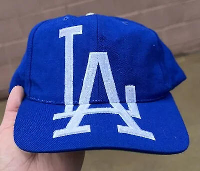 Vintage LA Dodgers SnapBack American Needle 90s Big Logo Snap Hat EUC • $199.99