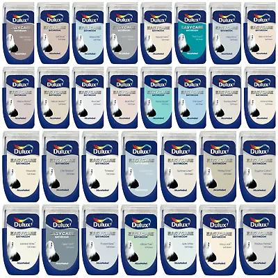Dulux Easycare Bathroom Tester Pot Soft Sheen 30ml All Colours • £4.25
