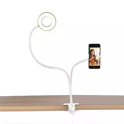 Mobile New Phone Holder With LED Selfie Ring Light For Live Streaming And Makeup • $14.99