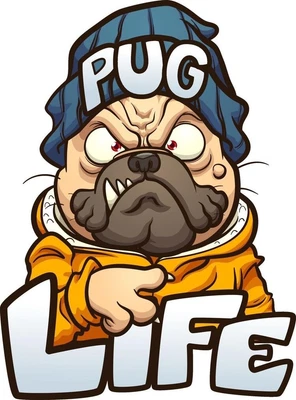 £5.77 • Buy Pug Dog Cute Animal Pet Art A4 Poster