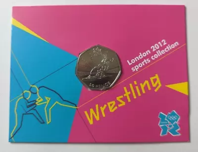 Royal Mint Olympic 50p Fifty Pence  Coin Brilliant Uncirculated - Wrestling • £2.80