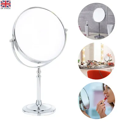 Makeup Round Mirror 10X Magnifying Bathroom Cosmetic Vanity Shaving Double Sided • £16.23