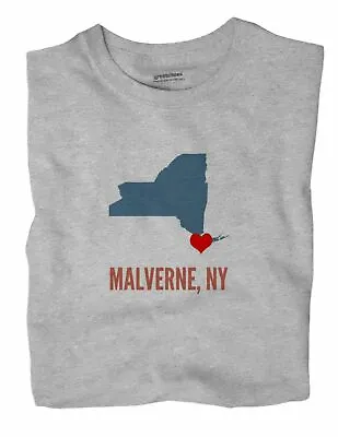 Malverne New York NY T-Shirt HEART • $18.99