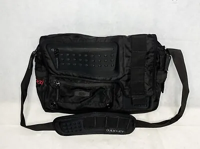 Oakley Alpha Charlie Crossbody Messenger Bag Satchel Black Laptop Divider BIGDOG • $58.49